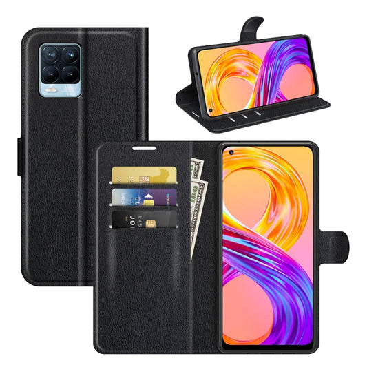 For OPPO Realme 8 / 8 Pro 4G Litchi Texture Horizontal Flip Protective Case with Holder &amp; Card Slots &amp; Wallet, For OPPO Realme 8