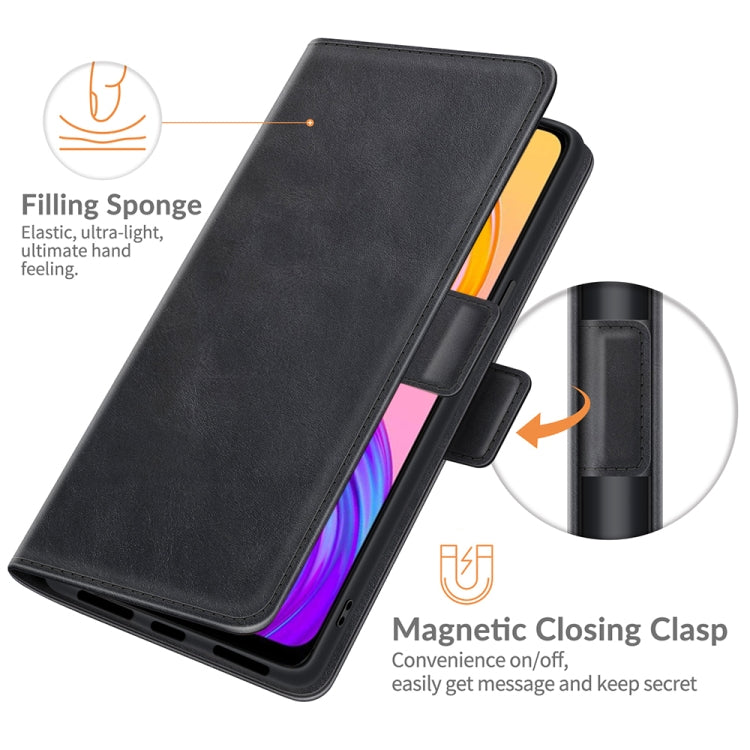 For OPPO Realme 8 / Realme 8 Pro Dual-side Magnetic Buckle Horizontal Flip Leather Case with Holder &amp; Card Slots &amp; Wallet, For OPPO Realme 8