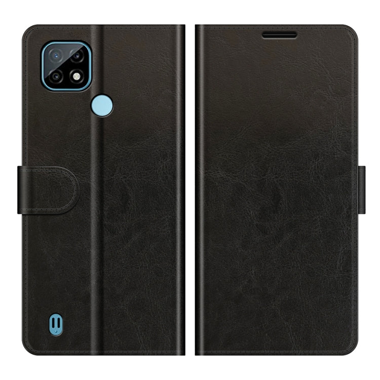 For OPPO Realme C21 R64 Texture Single Horizontal Flip Protective Case with Holder & Card Slots & Wallet & Photo Frame, For OPPO Realme C21