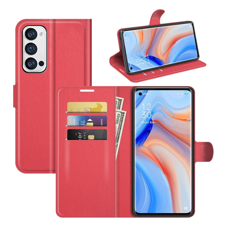 For OPPO Reno5 Pro+ / Find X3 Neo Litchi Texture Horizontal Flip Protective Case with Holder & Card Slots & Wallet, For OPPO Reno5 Pro+