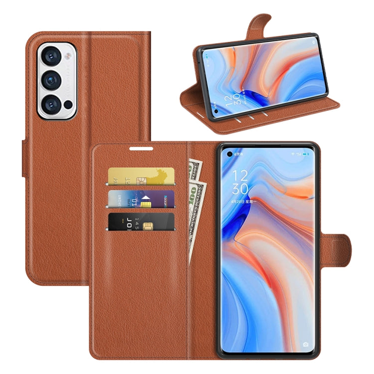 For OPPO Reno5 Pro+ / Find X3 Neo Litchi Texture Horizontal Flip Protective Case with Holder & Card Slots & Wallet, For OPPO Reno5 Pro+