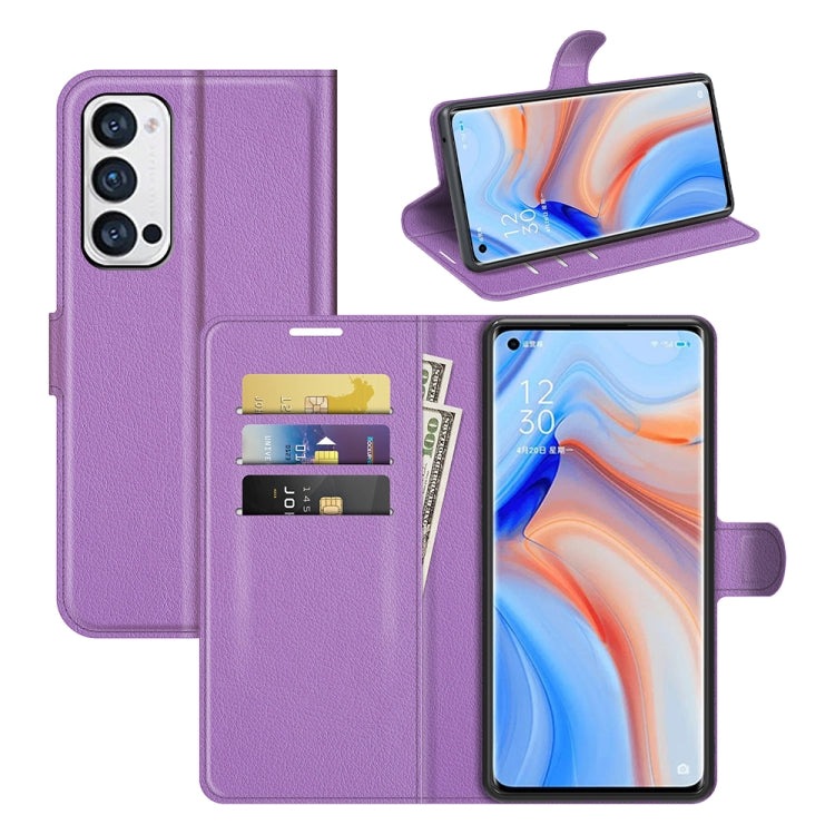 For OPPO Reno5 Pro+ / Find X3 Neo Litchi Texture Horizontal Flip Protective Case with Holder & Card Slots & Wallet, For OPPO Reno5 Pro+