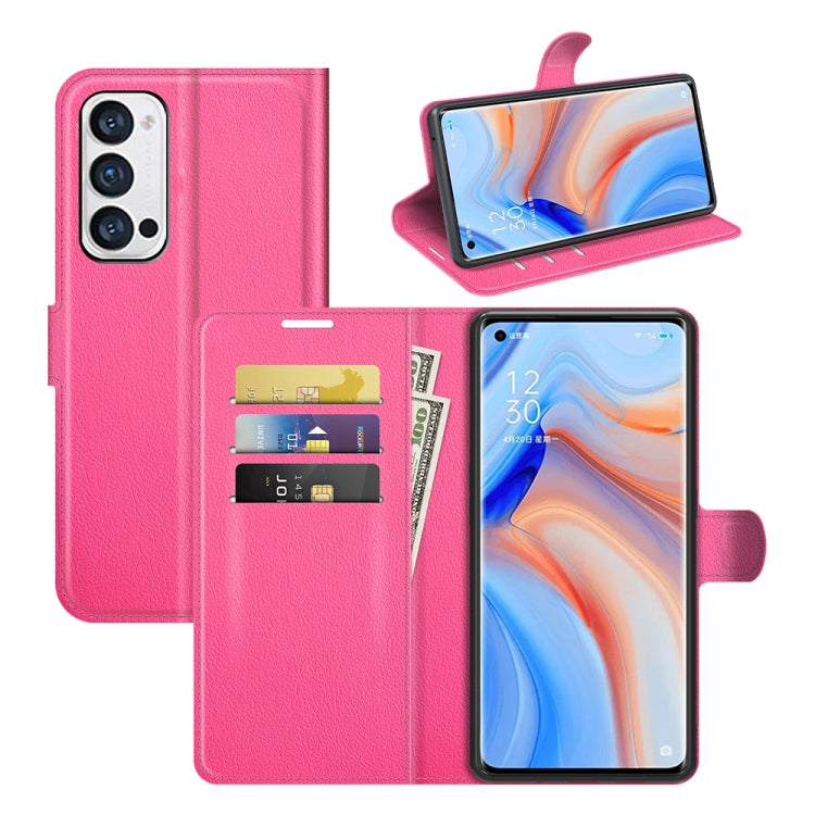 For OPPO Reno5 Pro+ / Find X3 Neo Litchi Texture Horizontal Flip Protective Case with Holder & Card Slots & Wallet, For OPPO Reno5 Pro+