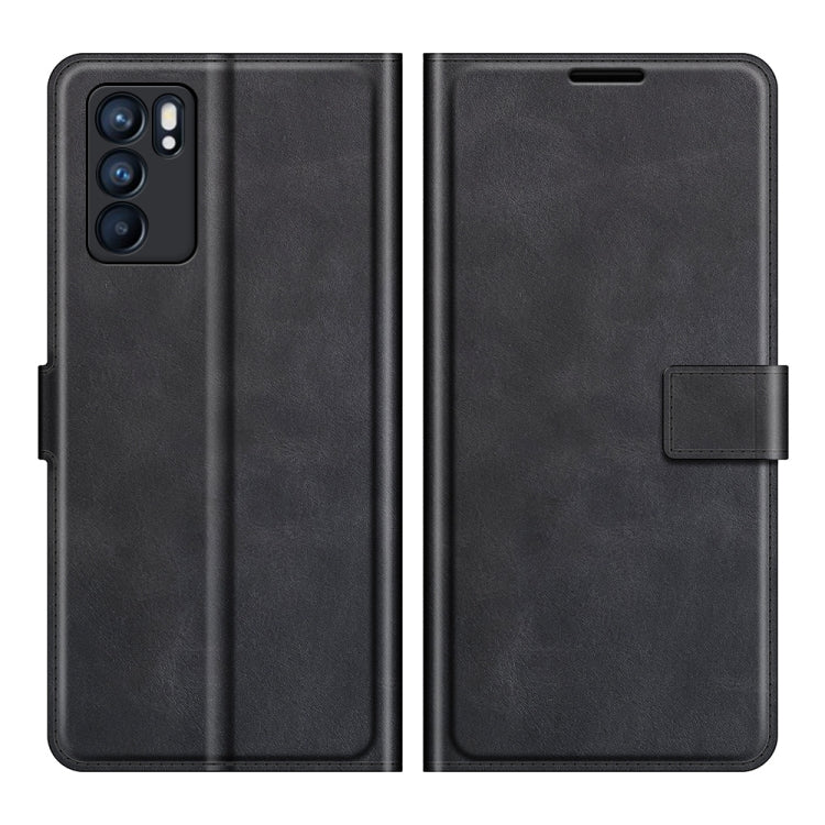 Retro Calf Pattern Buckle Horizontal Flip Leather Case with Holder & Card Slots & Wallet, For OPPO Reno6 5G, For OPPO Reno6 Pro 5G