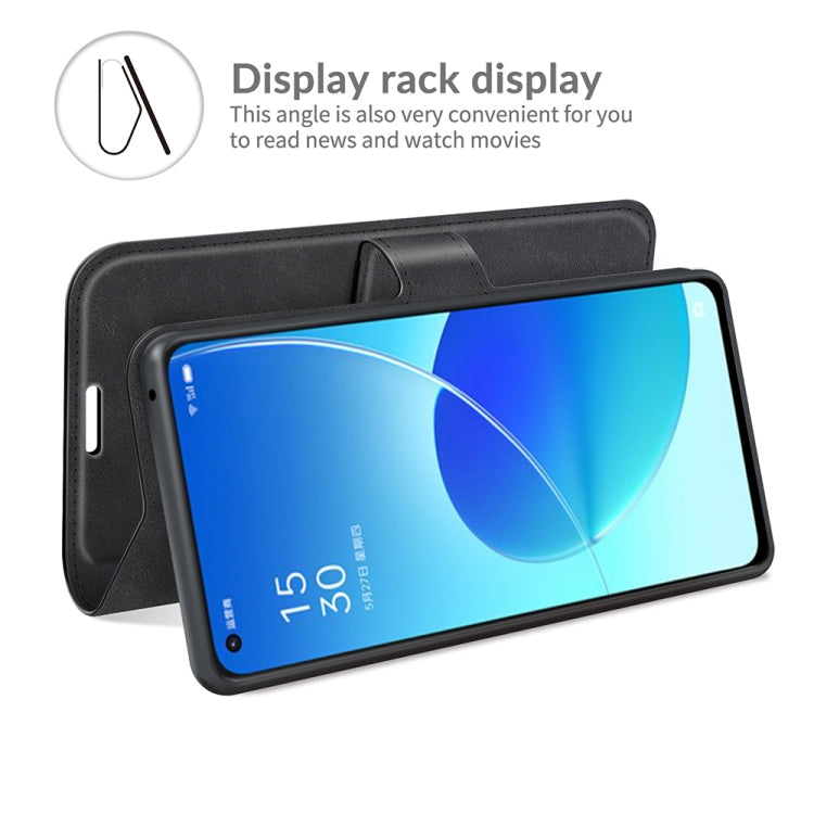 Retro Calf Pattern Buckle Horizontal Flip Leather Case with Holder & Card Slots & Wallet, For OPPO Reno6 5G, For OPPO Reno6 Pro 5G
