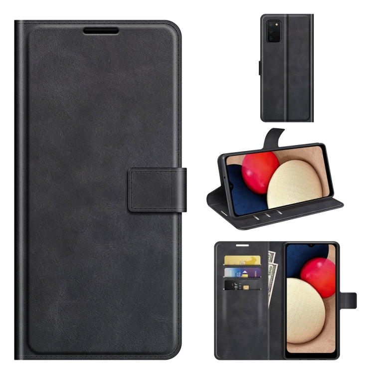 Retro Calf Pattern Buckle Horizontal Flip Leather Case with Holder & Card Slots & Wallet, For Samsung Galaxy A03s 164mm, For Sharp Aquos R6, For ASUS Zenfone 8 ZS590KS, For OPPO A54 4G