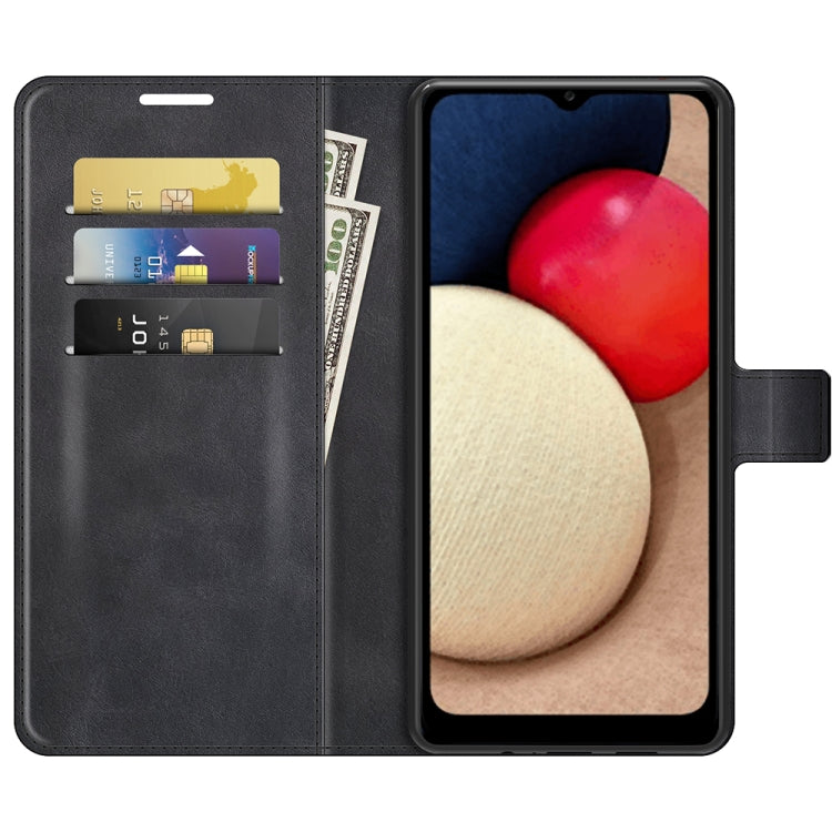 Retro Calf Pattern Buckle Horizontal Flip Leather Case with Holder & Card Slots & Wallet, For Samsung Galaxy A03s 164mm, For Sharp Aquos R6, For ASUS Zenfone 8 ZS590KS, For OPPO A54 4G