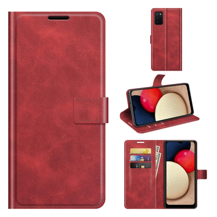 Retro Calf Pattern Buckle Horizontal Flip Leather Case with Holder & Card Slots & Wallet, For Samsung Galaxy A03s 164mm, For Sharp Aquos R6, For ASUS Zenfone 8 ZS590KS, For OPPO A54 4G