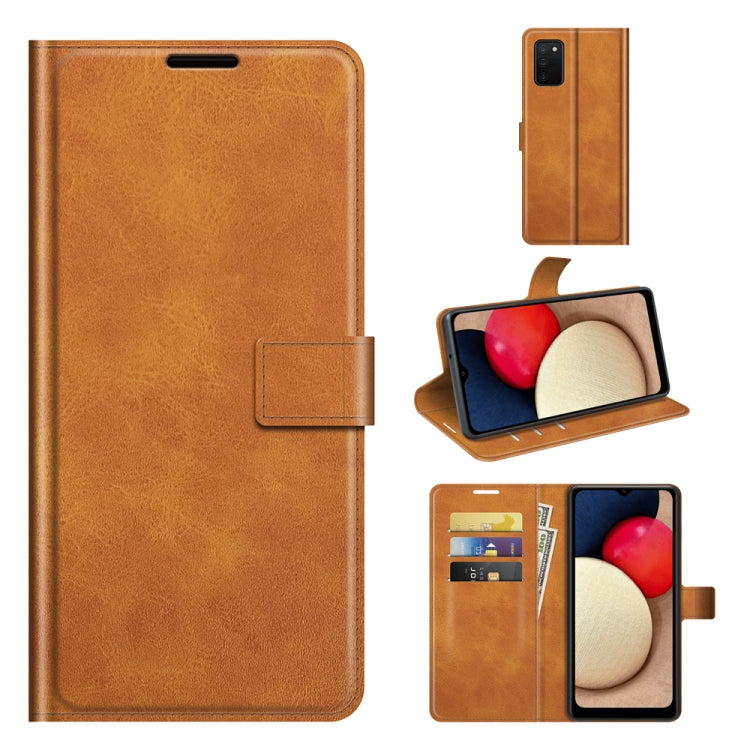 Retro Calf Pattern Buckle Horizontal Flip Leather Case with Holder & Card Slots & Wallet, For Samsung Galaxy A03s 164mm, For Sharp Aquos R6, For ASUS Zenfone 8 ZS590KS, For OPPO A54 4G