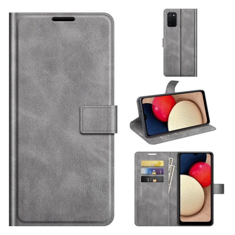 Retro Calf Pattern Buckle Horizontal Flip Leather Case with Holder & Card Slots & Wallet, For Samsung Galaxy A03s 164mm, For Sharp Aquos R6, For ASUS Zenfone 8 ZS590KS, For OPPO A54 4G