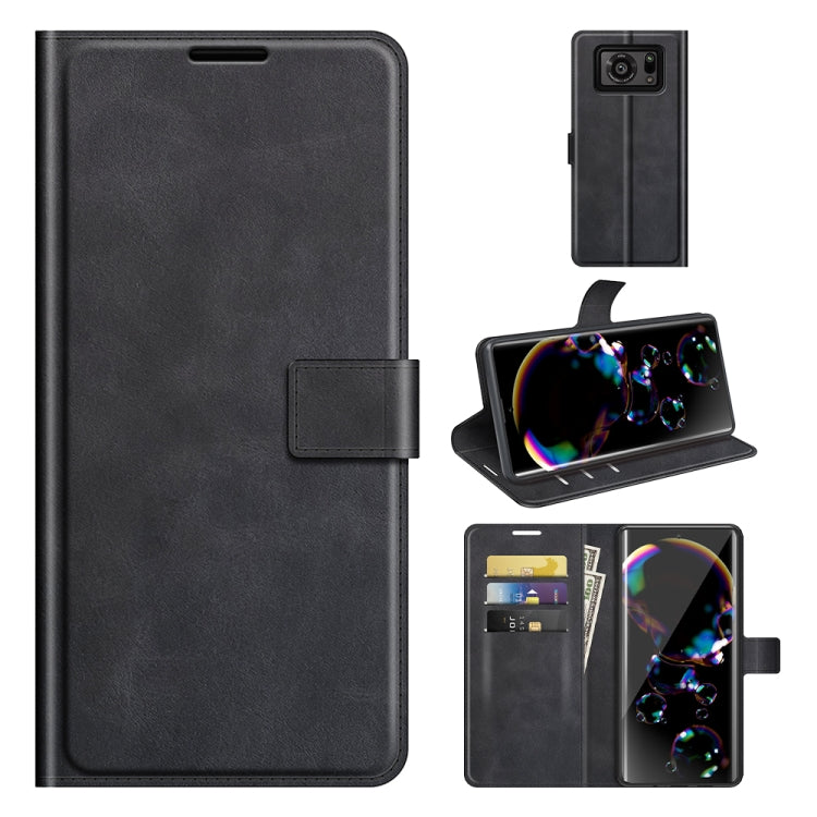 Retro Calf Pattern Buckle Horizontal Flip Leather Case with Holder & Card Slots & Wallet, For Samsung Galaxy A03s 164mm, For Sharp Aquos R6, For ASUS Zenfone 8 ZS590KS, For OPPO A54 4G