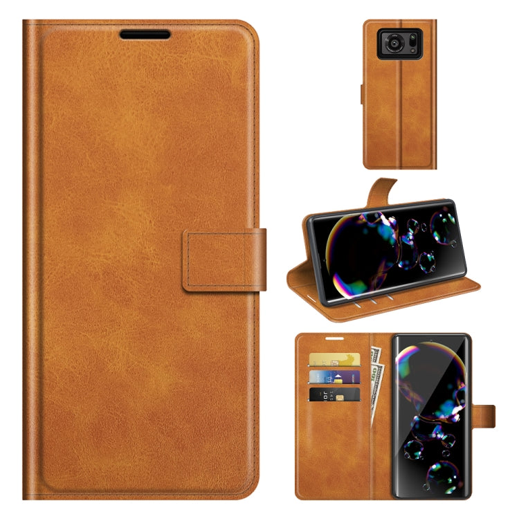 Retro Calf Pattern Buckle Horizontal Flip Leather Case with Holder & Card Slots & Wallet, For Samsung Galaxy A03s 164mm, For Sharp Aquos R6, For ASUS Zenfone 8 ZS590KS, For OPPO A54 4G