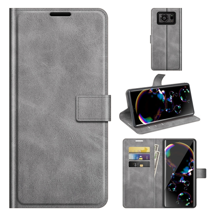 Retro Calf Pattern Buckle Horizontal Flip Leather Case with Holder & Card Slots & Wallet, For Samsung Galaxy A03s 164mm, For Sharp Aquos R6, For ASUS Zenfone 8 ZS590KS, For OPPO A54 4G