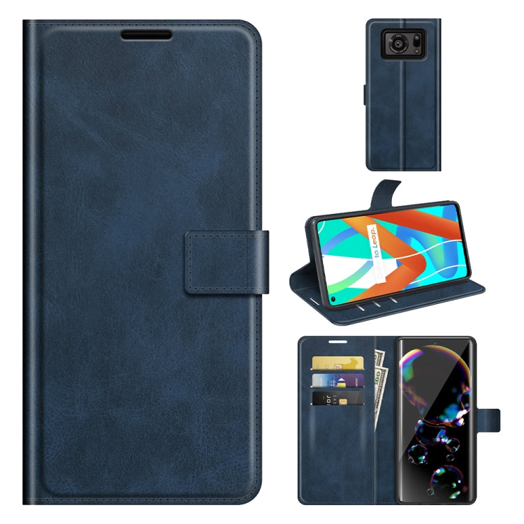 Retro Calf Pattern Buckle Horizontal Flip Leather Case with Holder & Card Slots & Wallet, For Samsung Galaxy A03s 164mm, For Sharp Aquos R6, For ASUS Zenfone 8 ZS590KS, For OPPO A54 4G