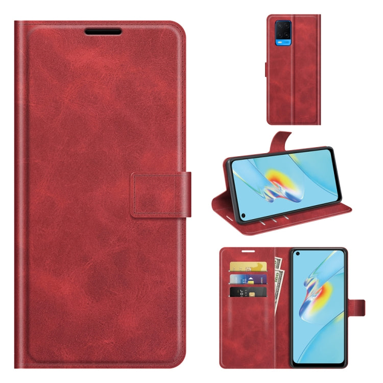 Retro Calf Pattern Buckle Horizontal Flip Leather Case with Holder & Card Slots & Wallet, For Samsung Galaxy A03s 164mm, For Sharp Aquos R6, For ASUS Zenfone 8 ZS590KS, For OPPO A54 4G