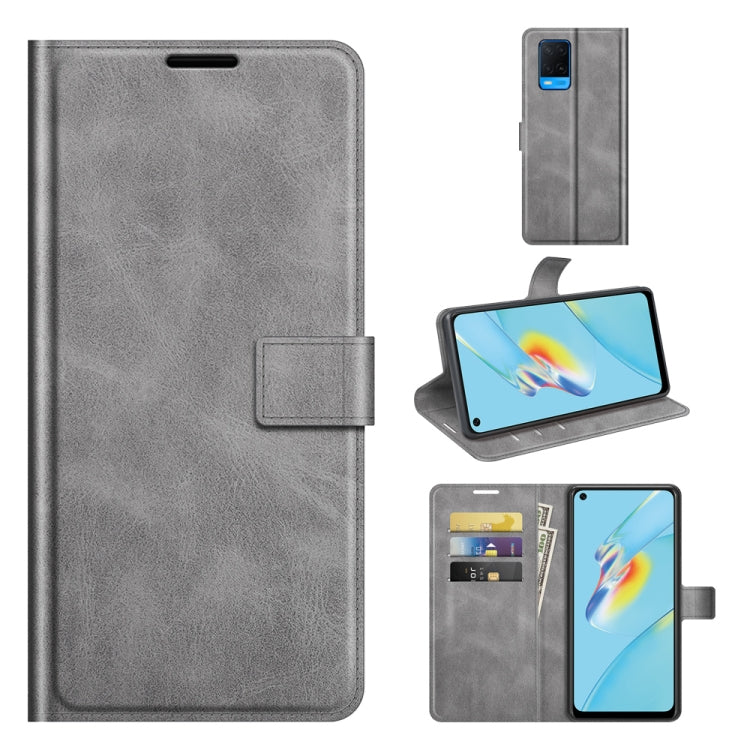 Retro Calf Pattern Buckle Horizontal Flip Leather Case with Holder & Card Slots & Wallet, For Samsung Galaxy A03s 164mm, For Sharp Aquos R6, For ASUS Zenfone 8 ZS590KS, For OPPO A54 4G