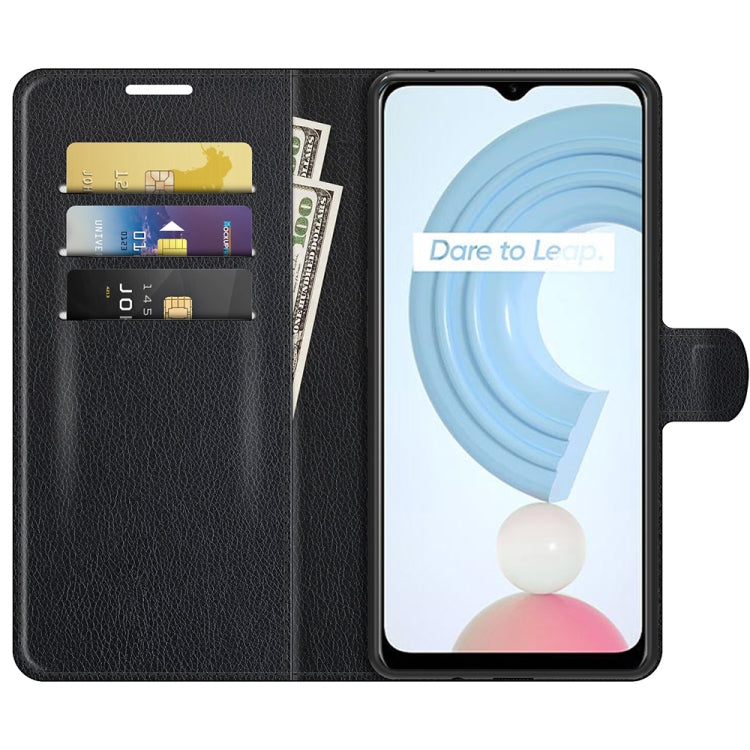 For OPPO Realme C21Y Litchi Texture Horizontal Flip Protective Case with Holder & Card Slots & Wallet, For OPPO Realme C21Y