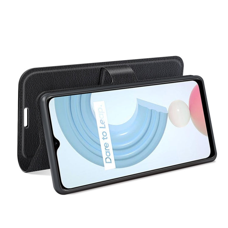 For OPPO Realme C21Y Litchi Texture Horizontal Flip Protective Case with Holder & Card Slots & Wallet, For OPPO Realme C21Y