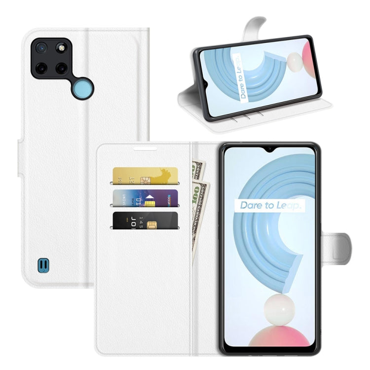 For OPPO Realme C21Y Litchi Texture Horizontal Flip Protective Case with Holder & Card Slots & Wallet, For OPPO Realme C21Y