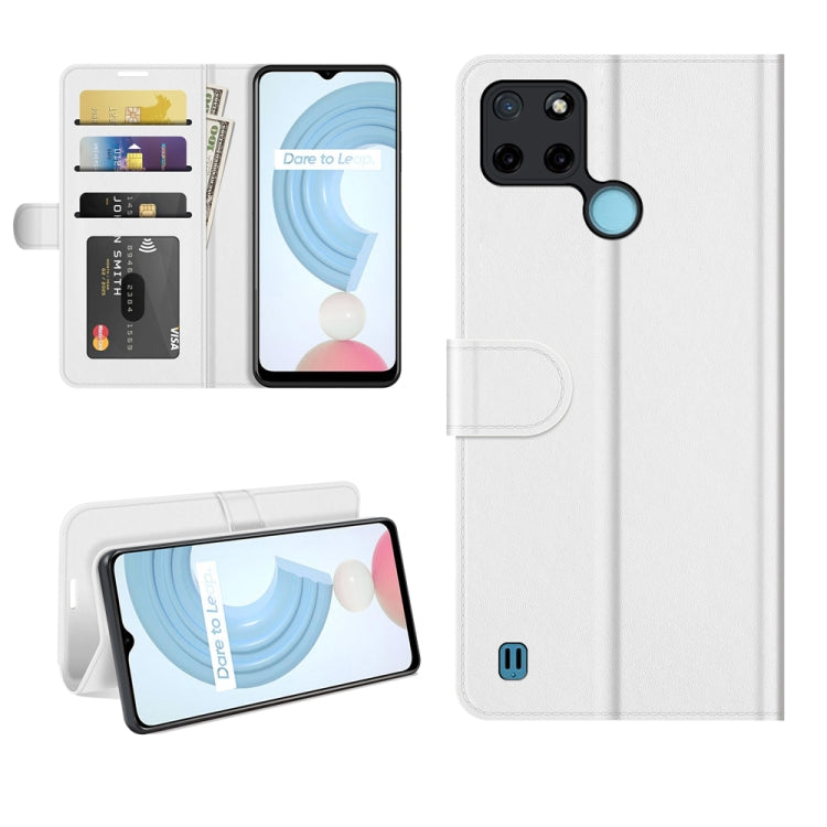 For OPPO Realme C21Y R64 Texture Single Horizontal Flip Protective Case with Holder & Card Slots & Wallet& Photo Frame, For OPPO Realme C21Y