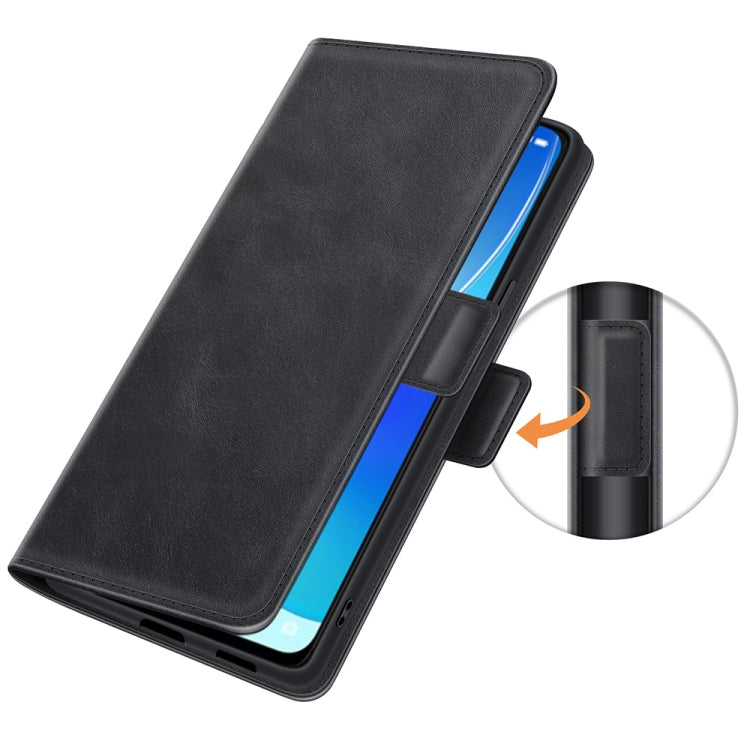 For OPPO Reno6 5G Dual-side Magnetic Buckle Horizontal Flip Leather Case with Holder & Card Slots & Wallet, For OPPO Reno6 5G