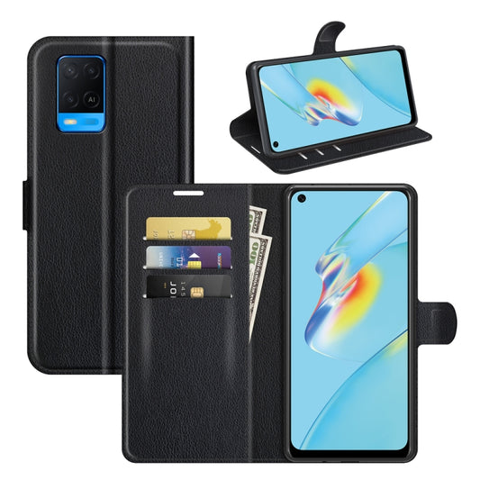 For OPPO A54 4G Litchi Texture Horizontal Flip Protective Case with Holder &amp; Card Slots &amp; Wallet, For OPPO A54 4G