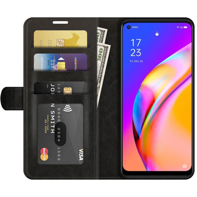 For OPPO A94 5G / F19 Pro+ 5G / Reno5 Z R64 Texture Single Horizontal Flip Protective Case with Holder & Card Slots & Wallet& Photo Frame, For OPPO A94 5G