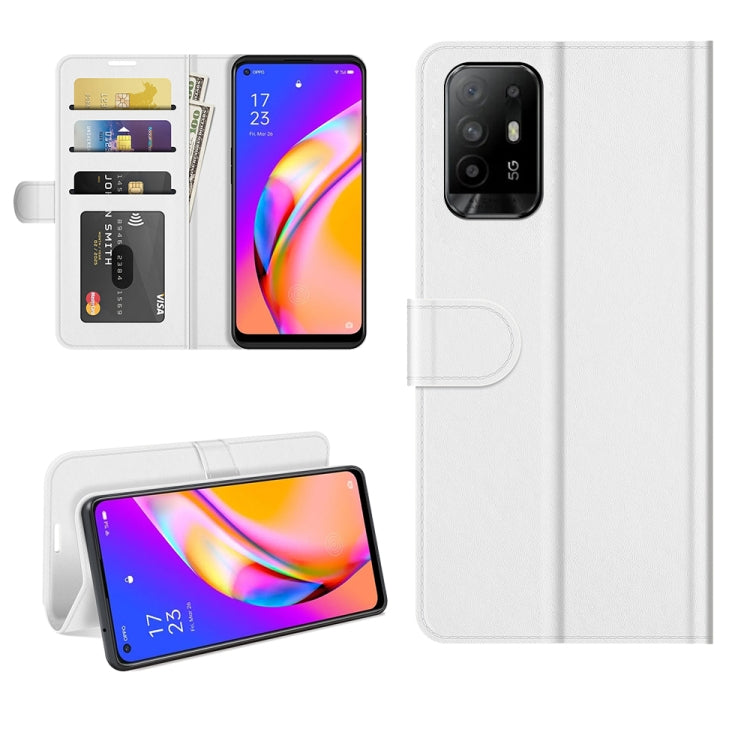 For OPPO A94 5G / F19 Pro+ 5G / Reno5 Z R64 Texture Single Horizontal Flip Protective Case with Holder & Card Slots & Wallet& Photo Frame, For OPPO A94 5G