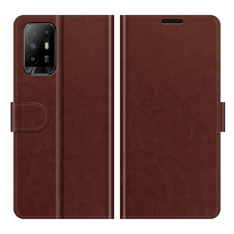 For OPPO A94 5G / F19 Pro+ 5G / Reno5 Z R64 Texture Single Horizontal Flip Protective Case with Holder & Card Slots & Wallet& Photo Frame, For OPPO A94 5G