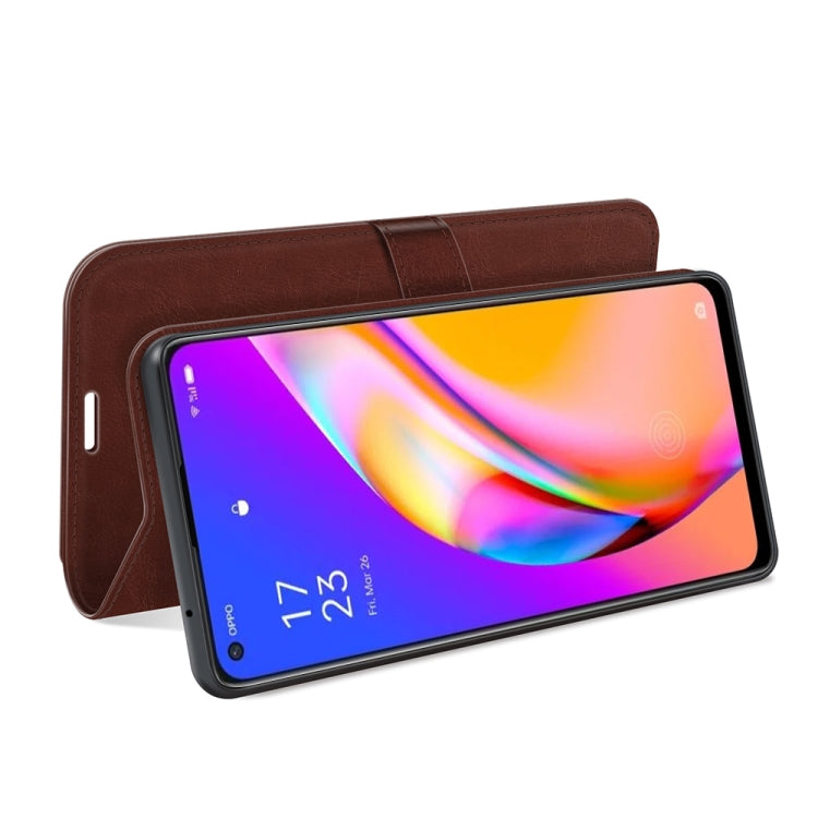 For OPPO A94 5G / F19 Pro+ 5G / Reno5 Z R64 Texture Single Horizontal Flip Protective Case with Holder &amp; Card Slots &amp; Wallet &amp; Photo Frame, For OPPO A94 5G