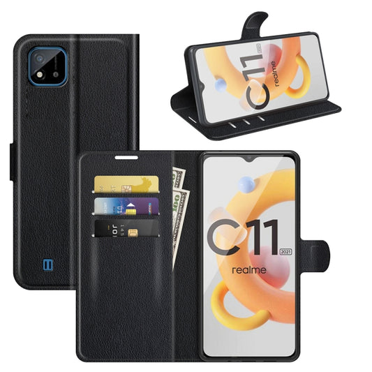 For OPPO Realme C11 2021 Litchi Texture Horizontal Flip Protective Case with Holder &amp; Card Slots &amp; Wallet, For OPPO Realme C11 2021