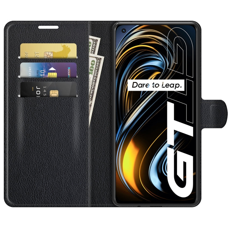 For OPPO Realme GT 5G / Realme Q3 Pro 5G Litchi Texture Horizontal Flip Protective Case with Holder & Card Slots & Wallet, For OPPO Realme GT 5G