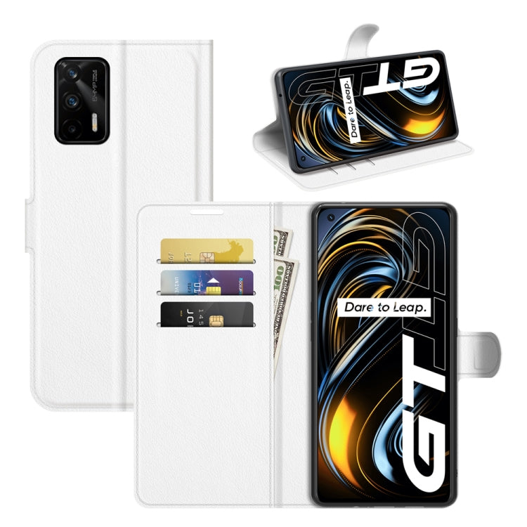 For OPPO Realme GT 5G / Realme Q3 Pro 5G Litchi Texture Horizontal Flip Protective Case with Holder & Card Slots & Wallet, For OPPO Realme GT 5G