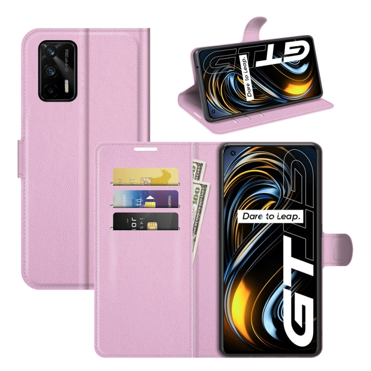 For OPPO Realme GT 5G / Realme Q3 Pro 5G Litchi Texture Horizontal Flip Protective Case with Holder & Card Slots & Wallet, For OPPO Realme GT 5G