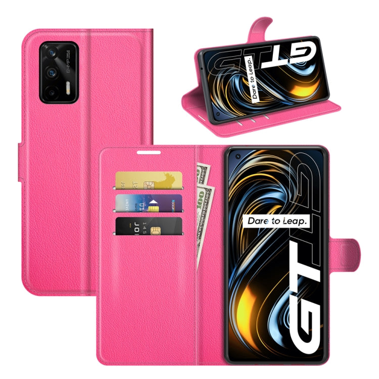 For OPPO Realme GT 5G / Realme Q3 Pro 5G Litchi Texture Horizontal Flip Protective Case with Holder & Card Slots & Wallet, For OPPO Realme GT 5G