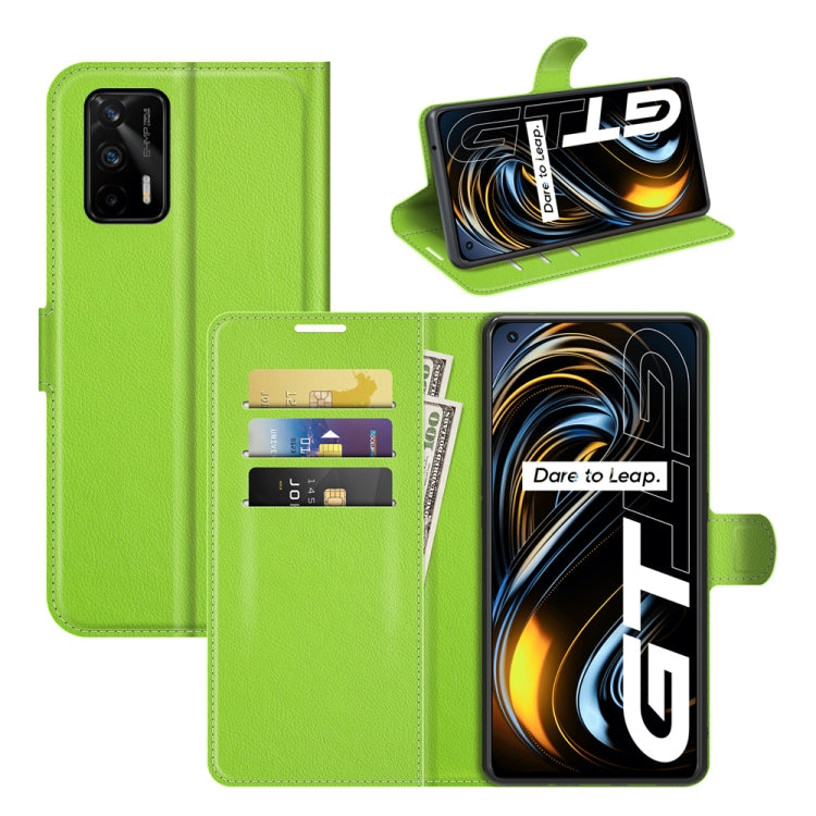 For OPPO Realme GT 5G / Realme Q3 Pro 5G Litchi Texture Horizontal Flip Protective Case with Holder & Card Slots & Wallet, For OPPO Realme GT 5G