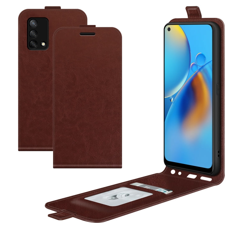 For OPPO Realme GT 5G / Realme Q3 Pro 5G R64 Texture Single Vertical Flip Leather Protective Case with Card Slots & Photo Frame, For OPPO Realme GT 5G