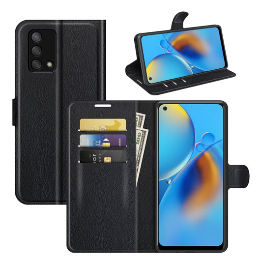 For OPPO F19 / A74 4G Litchi Texture Horizontal Flip Protective Case with Holder &amp; Card Slots &amp; Wallet, For OPPO F19 / A74 4G