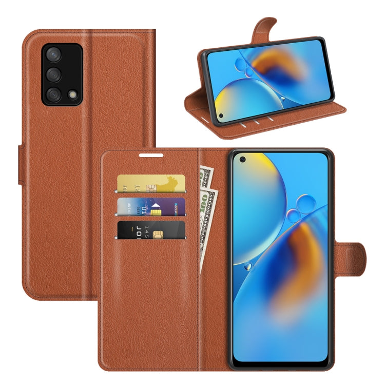 For OPPO F19 / A74 4G Litchi Texture Horizontal Flip Protective Case with Holder & Card Slots & Wallet, For OPPO F19 / A74 4G