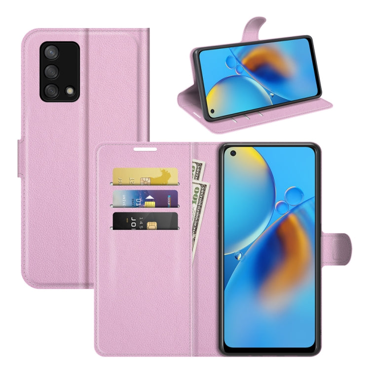 For OPPO F19 / A74 4G Litchi Texture Horizontal Flip Protective Case with Holder & Card Slots & Wallet, For OPPO F19 / A74 4G