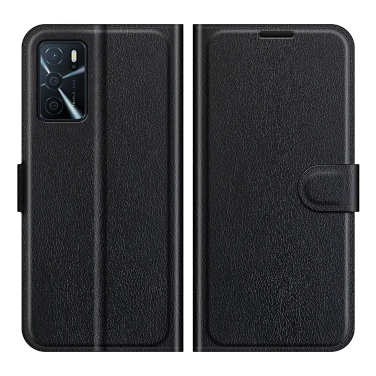 For OPPO A16 Litchi Texture Horizontal Flip Protective Case with Holder & Card Slots & Wallet, For OPPO A16