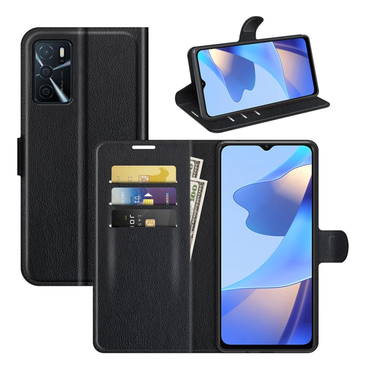 For OPPO A16 Litchi Texture Horizontal Flip Protective Case with Holder & Card Slots & Wallet, For OPPO A16