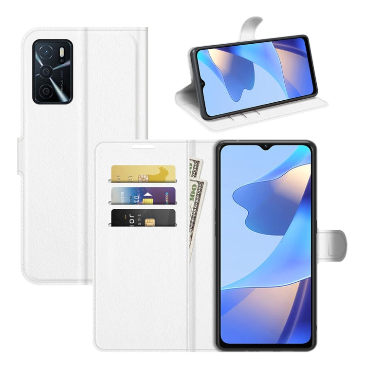 For OPPO A16 Litchi Texture Horizontal Flip Protective Case with Holder & Card Slots & Wallet, For OPPO A16