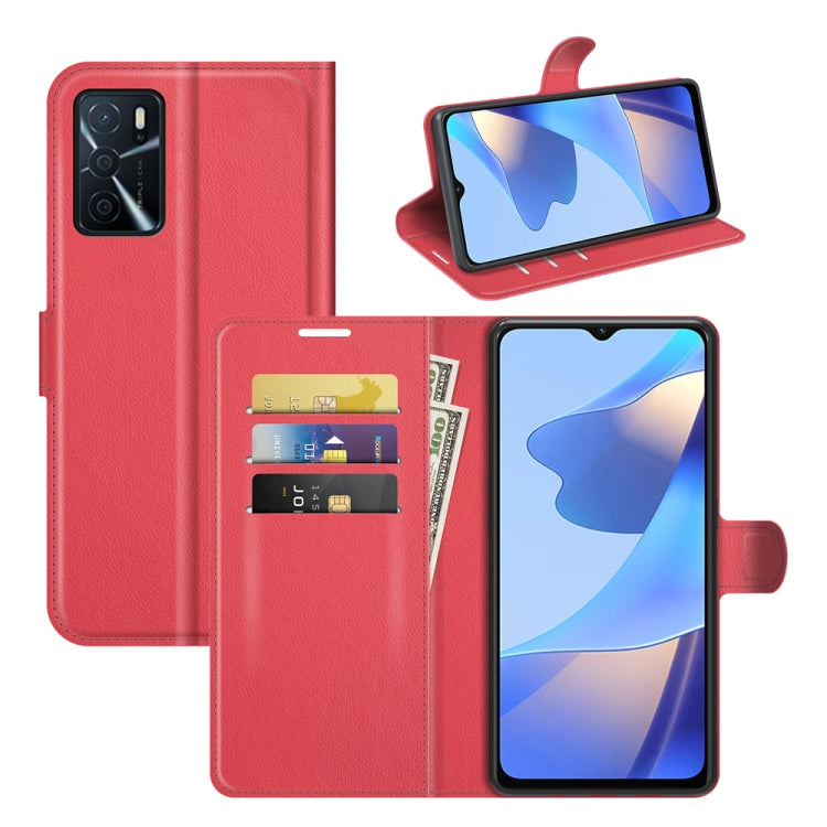 For OPPO A16 Litchi Texture Horizontal Flip Protective Case with Holder & Card Slots & Wallet, For OPPO A16