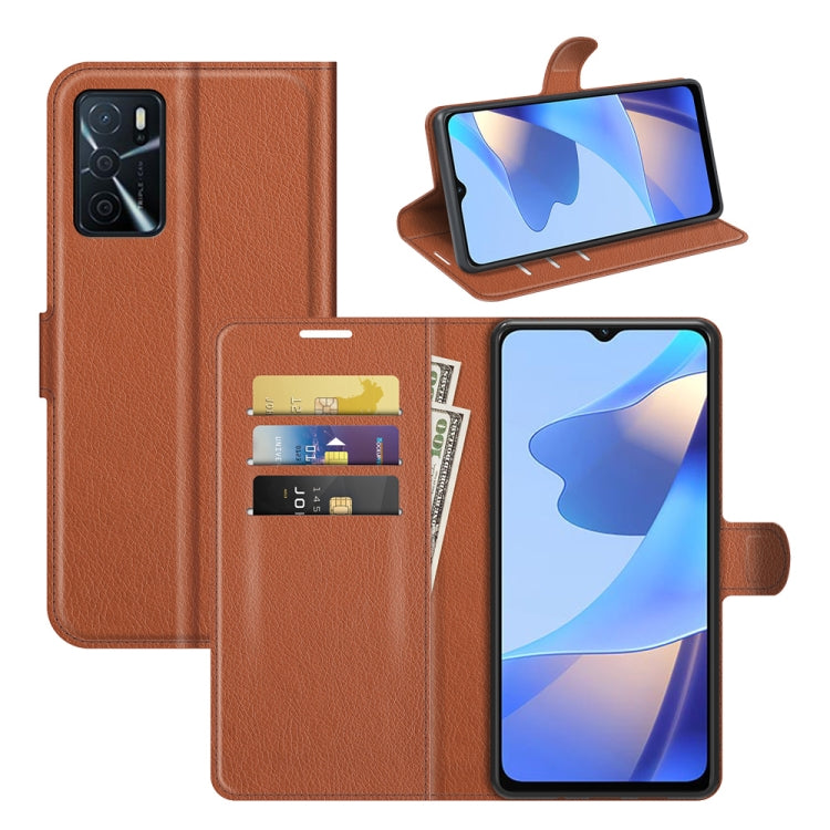 For OPPO A16 Litchi Texture Horizontal Flip Protective Case with Holder & Card Slots & Wallet, For OPPO A16