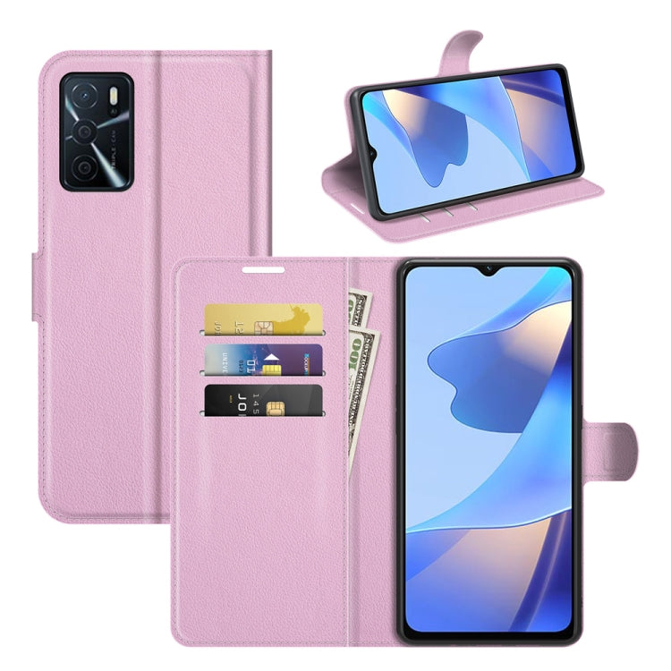 For OPPO A16 Litchi Texture Horizontal Flip Protective Case with Holder & Card Slots & Wallet, For OPPO A16