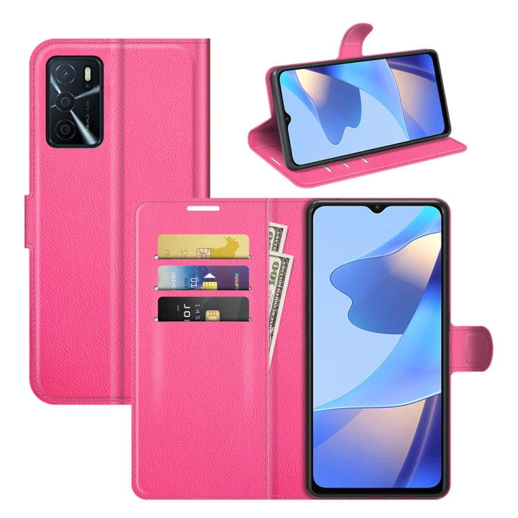 For OPPO A16 Litchi Texture Horizontal Flip Protective Case with Holder & Card Slots & Wallet, For OPPO A16