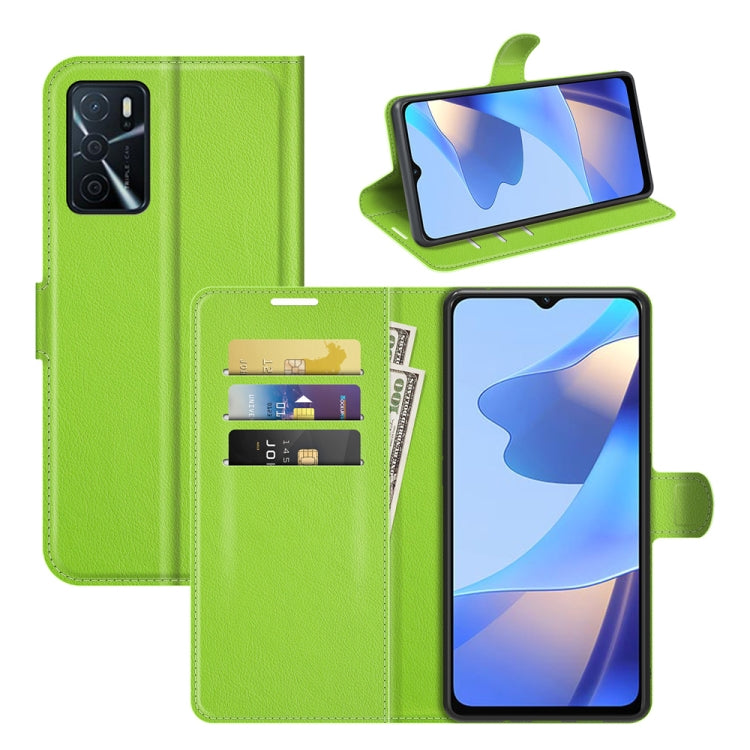 For OPPO A16 Litchi Texture Horizontal Flip Protective Case with Holder & Card Slots & Wallet, For OPPO A16