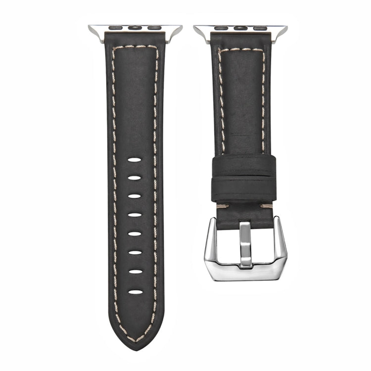 Leather Replacement Strap Watchband For Apple Watch Series, 7 41mm / 6&amp;SE&amp;5&amp;4 40mm / 3&amp;2&amp;1 38mm, 7 45mm / 6&amp;SE&amp;5&amp;4 44mm / 3&amp;2&amp;1 42mm