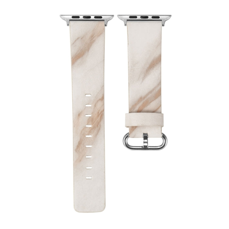 Marbled Leather Strap For Apple Watch Series, 7 41mm / 6&amp;SE&amp;5&amp;4 40mm / 3&amp;2&amp;1 38mm, 7 45mm / 6&amp;SE&amp;5&amp;4 44mm / 3&amp;2&amp;1 42mm